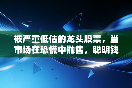 被严重低估的龙头股票，当市场在恐慌中抛售，聪明钱正在悄悄买进什么？