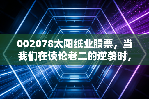 002078太阳纸业股票，当我们在谈论老二的逆袭时，我们在谈论什么？