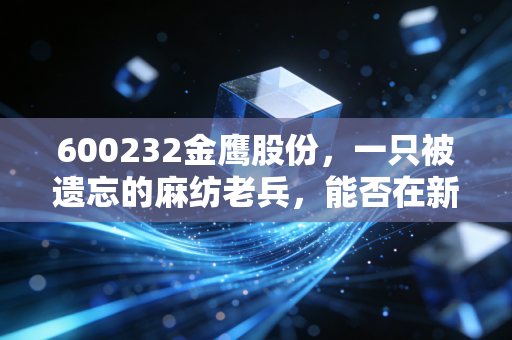600232金鹰股份,一只被遗忘的麻纺老兵,能否在新能源赛道里逆风翻盘?