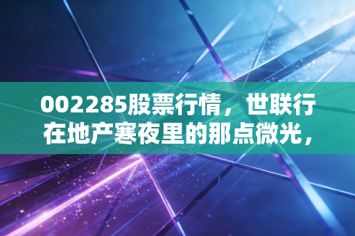 002285股票行情,世联行在地产寒夜里的那点微光,是陷阱还是馅饼?