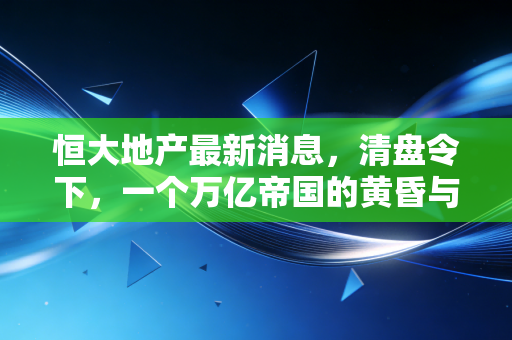 恒大地产最新消息,清盘令下,一个万亿帝国的黄昏与普通人的悲欢