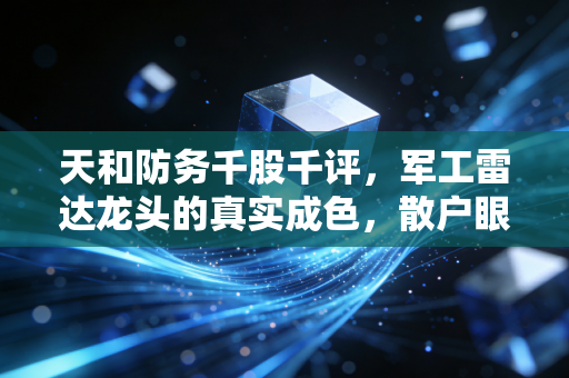 天和防务千股千评,军工雷达龙头的真实成色,散户眼中的爱恨交织与未来价值重估