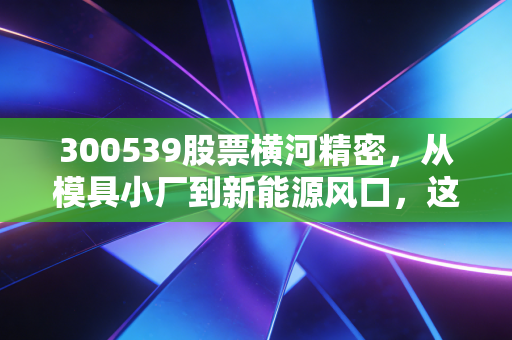 300539股票横河精密,从模具小厂到新能源风口,这只隐形冠军值得你长期拥有吗?