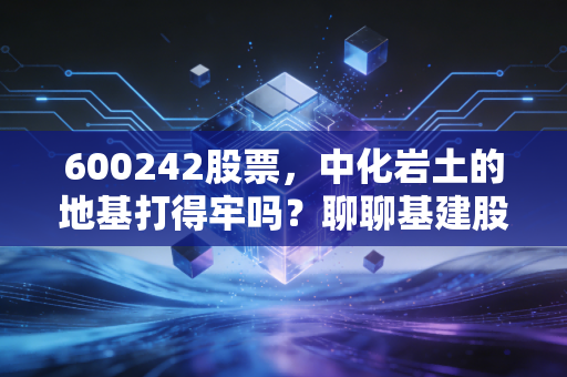 600242股票,中化岩土的地基打得牢吗?聊聊基建股里的那些爱恨情仇