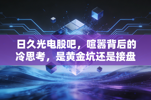 日久光电股吧,喧嚣背后的冷思考,是黄金坑还是接盘侠的墓志铭?
