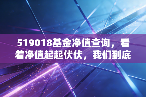 519018基金净值查询，看着净值起起伏伏，我们到底在焦虑什么？