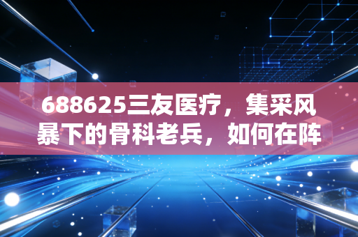 688625三友医疗，集采风暴下的骨科老兵，如何在阵痛中寻找新生？