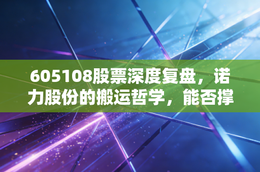 605108股票深度复盘,诺力股份的搬运哲学,能否撑起智能物流的万亿野心?