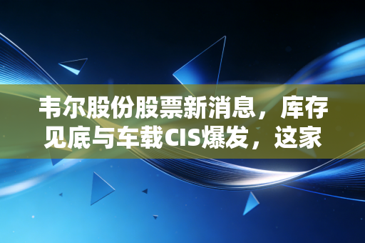 韦尔股份股票新消息,库存见底与车载CIS爆发,这家芯片巨头正在酝酿一场翻身仗?