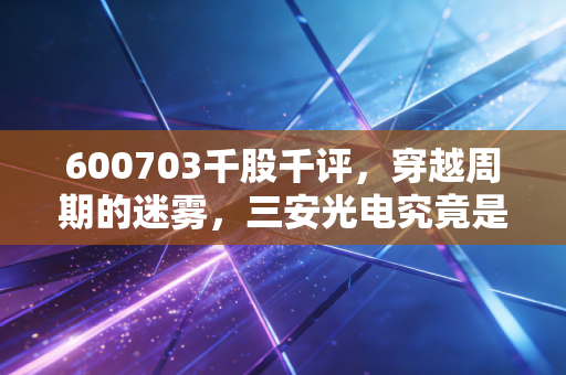600703千股千评,穿越周期的迷雾,三安光电究竟是时间的朋友还是价值的陷阱?