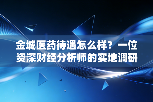金城医药待遇怎么样?一位资深财经分析师的实地调研与深度剖析