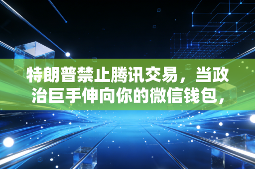 特朗普禁止腾讯交易，当政治巨手伸向你的微信钱包，我们该何去何从？