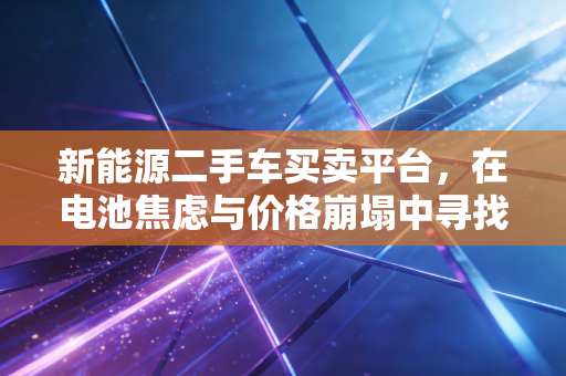 新能源二手车买卖平台,在电池焦虑与价格崩塌中寻找价值洼地