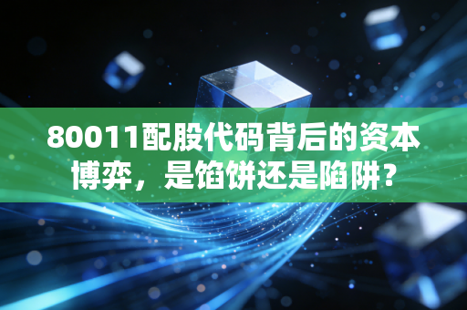 80011配股代码背后的资本博弈，是馅饼还是陷阱？