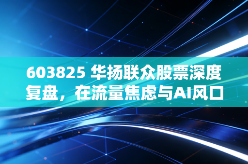 603825 华扬联众股票深度复盘,在流量焦虑与AI风口下,这只数字营销老兵还能打吗?