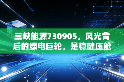 三峡能源730905,风光背后的绿电巨轮,是稳健压舱石还是过山车?