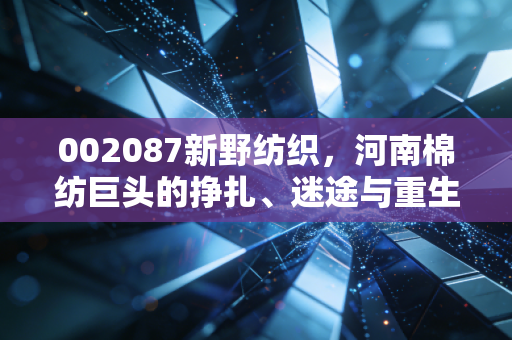 002087新野纺织,河南棉纺巨头的挣扎、迷途与重生之路