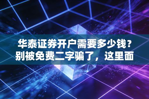 华泰证券开户需要多少钱?别被免费二字骗了,这里面的门道我全告诉你
