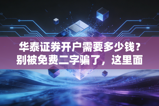 华泰证券开户需要多少钱？别被免费二字骗了，这里面的门道我全告诉你