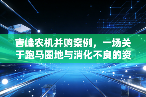 吉峰农机并购案例，一场关于跑马圈地与消化不良的资本教训