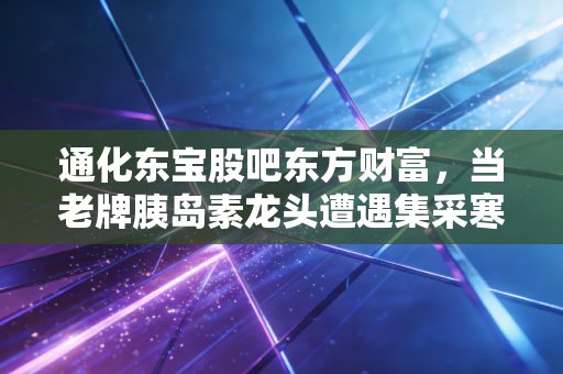 通化东宝股吧东方财富，当老牌胰岛素龙头遭遇集采寒流，我们该在恐慌中贪婪还是离场？