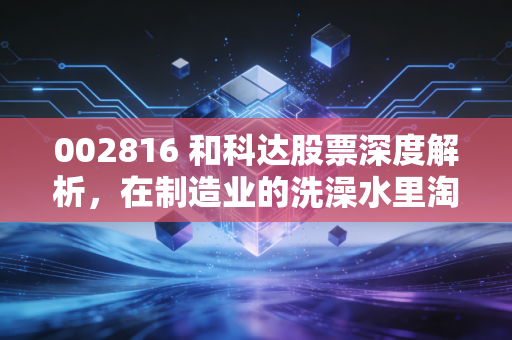 002816 和科达股票深度解析,在制造业的洗澡水里淘金,这只隐形冠军值得你长期关注吗?