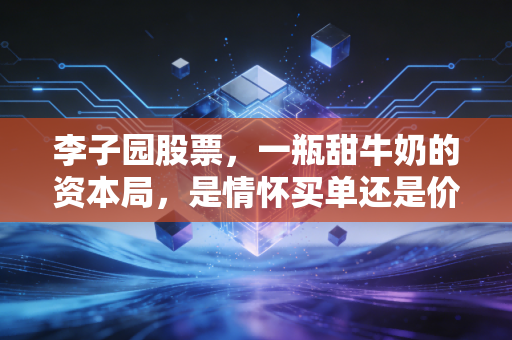 李子园股票，一瓶甜牛奶的资本局，是情怀买单还是价值投资？