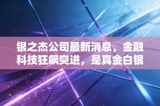 银之杰公司最新消息，金融科技狂飙突进，是真金白银还是空中楼阁？