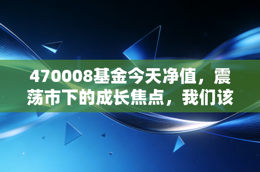 470008基金今天净值,震荡市下的成长焦点,我们该如何守住这份焦点?