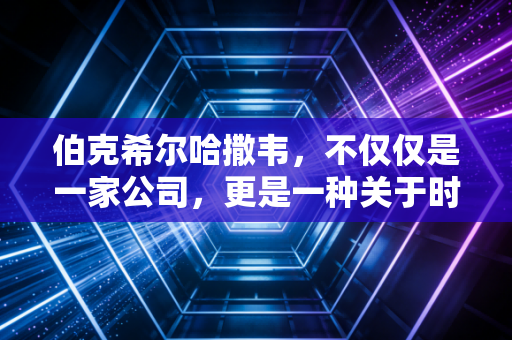 伯克希尔哈撒韦,不仅仅是一家公司,更是一种关于时间与复利的人生哲学