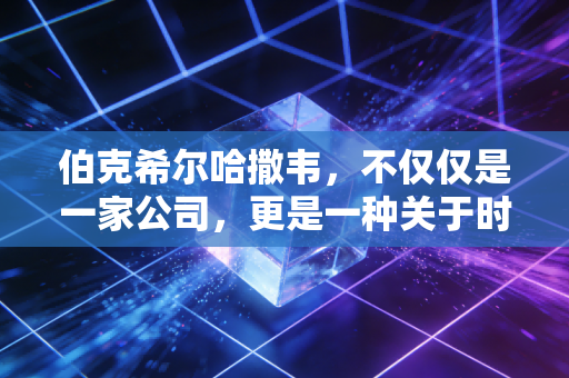 伯克希尔哈撒韦,不仅仅是一家公司,更是一种关于时间与复利的人生哲学