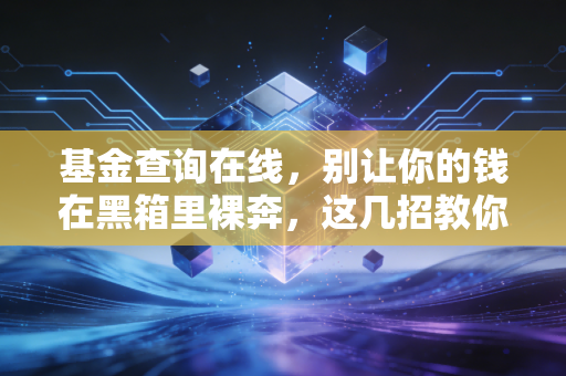 基金查询在线，别让你的钱在黑箱里裸奔，这几招教你做透明投资