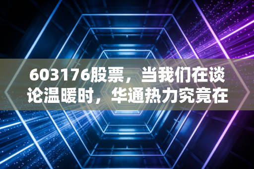 603176股票，当我们在谈论温暖时，华通热力究竟在资本市场扮演什么角色？