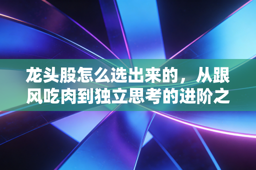 龙头股怎么选出来的，从跟风吃肉到独立思考的进阶之路
