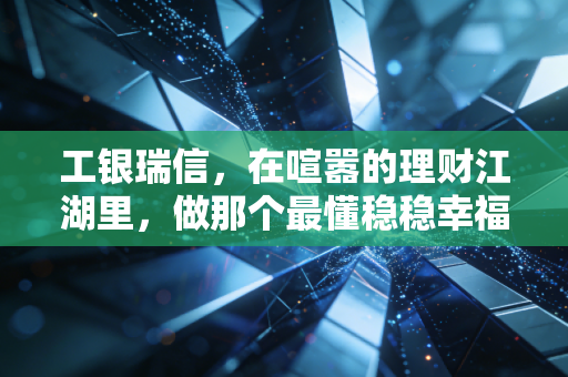 工银瑞信,在喧嚣的理财江湖里,做那个最懂稳稳幸福的银行系巨头