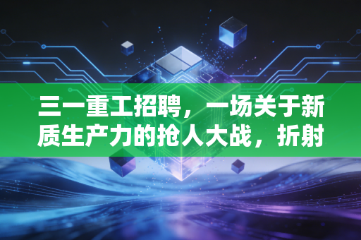 三一重工招聘,一场关于新质生产力的抢人大战,折射中国制造的硬核野心