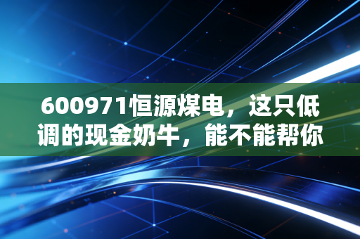 600971恒源煤电，这只低调的现金奶牛，能不能帮你熬过资本寒冬？