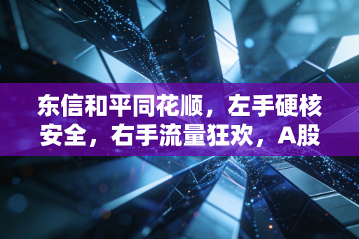 东信和平同花顺,左手硬核安全,右手流量狂欢,A股金融科技的AB面