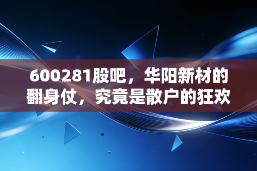 600281股吧,华阳新材的翻身仗,究竟是散户的狂欢还是资本的博弈?