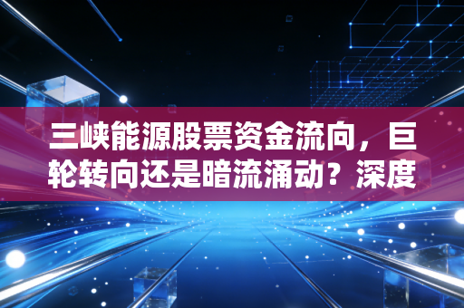 三峡能源股票资金流向，巨轮转向还是暗流涌动？深度解析绿电龙头的资金博弈与投资逻辑