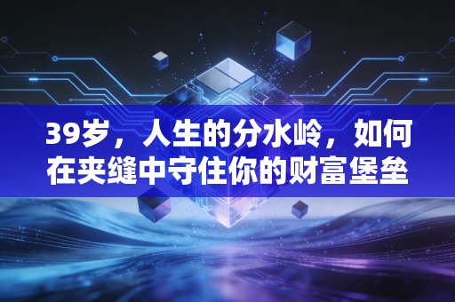 39岁,人生的分水岭,如何在夹缝中守住你的财富堡垒
