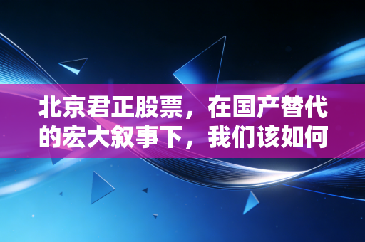 北京君正股票,在国产替代的宏大叙事下,我们该如何审视这只车规芯的倔强与机遇?