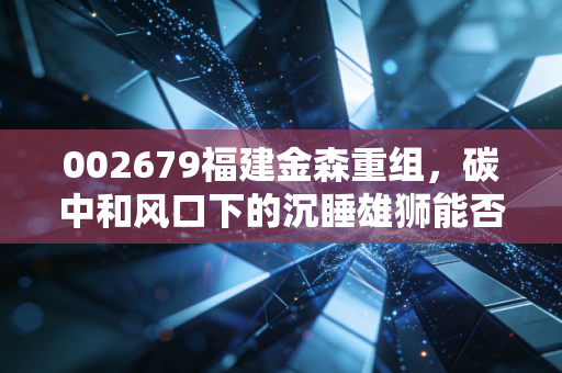 002679福建金森重组,碳中和风口下的沉睡雄狮能否借势腾飞?