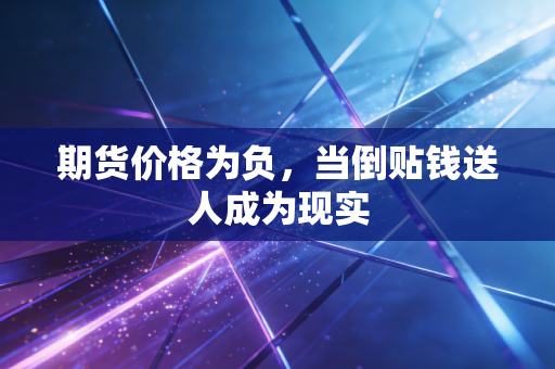 期货价格为负,当倒贴钱送人成为现实