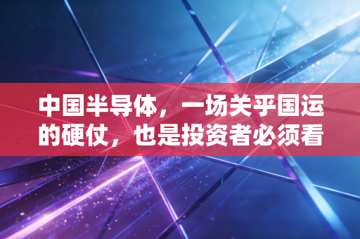 中国半导体，一场关乎国运的硬仗，也是投资者必须看懂的修罗场
