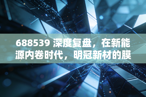 688539 深度复盘，在新能源内卷时代，明冠新材的膜法能否突围？