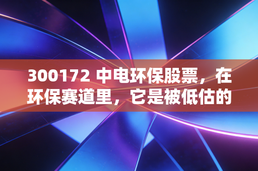 300172 中电环保股票，在环保赛道里，它是被低估的隐形冠军还是平庸的跟跑者？