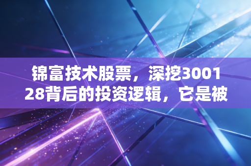 锦富技术股票，深挖300128背后的投资逻辑，它是被低估的潜力股还是业绩雷区？