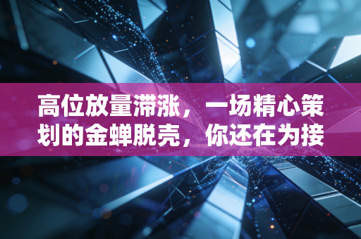 高位放量滞涨，一场精心策划的金蝉脱壳，你还在为接盘侠买单吗？