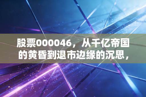 股票000046,从千亿帝国的黄昏到退市边缘的沉思,泛海控股到底做错了什么?